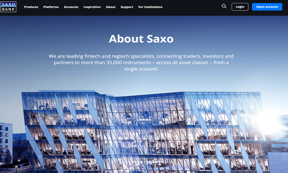Giấy phép của sàn Saxo Bank